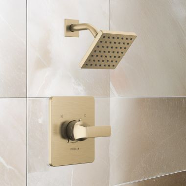 Click here to see Delta T14237-CZLHD Delta Velum Monitor 14 Series Shower Trim, TouchClean, MultiChoice, ADA, 1.75 GPM, Champagne Bronze - T14237-CZLHD