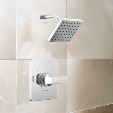 Click here to see Delta T14237-LHD Delta Velum Monitor 14 Series Shower Trim, TouchClean, MultiChoice, ADA, 1.75 GPM, Chrome - T14237-LHD