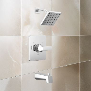 Click here to see Delta T14437-LHD Delta Velum Monitor 14 Series Tub & Shower, TouchClean, MultiChoice, ADA, 1.75 GPM, Chrome - T14437-LHD
