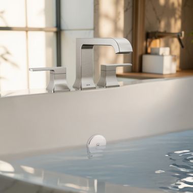 Click here to see Delta T2739-SS Delta Velum Roman Tub Trim, ADA, Stainless - T2739-SS