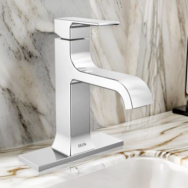 Click here to see Delta 539-MPU-DST Delta Velum Single Handle Bathroom Faucet, Deck Mount, DIAMOND Seal, ADA, 1.2 GPM, Chrome - 539-MPU-DST