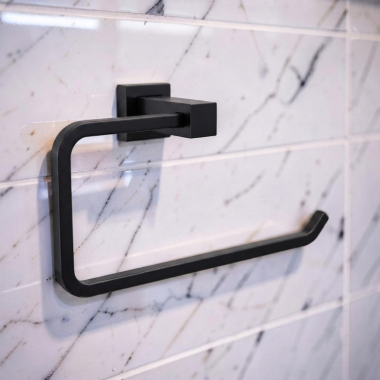 Click here to see  IAO20846-BL Delta Velum Wall Mounted Towel Ring, Matte Black - IAO20846-BL