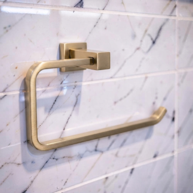 Click here to see  IAO20846-CZ Delta Velum Wall Mounted Towel Ring, Champagne Bronze - IAO20846-CZ