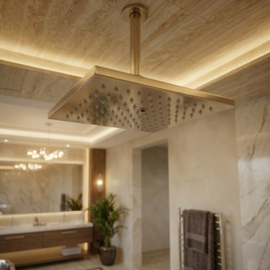 Click here to see  RP91363CZPR Delta Vero Raincan Showerhead, 1.75 GPM, Lumicoat Champagne Bronze - RP91363CZPR