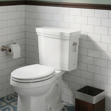Click here to see Toto ST403UR#01 TOTO Promenade II Toilet Tank and Cover with Right Hand Trip Lever, 1.0 GPF, Cotton White - ST403UR#01