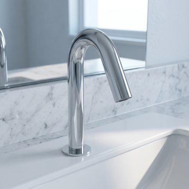 Click here to see TOTO SENSOR DEVICES TLE26006U1#CP TOTO TLE26006U1#CP TOUCHLESS SPOUT HELIX CHROME