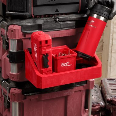 Click here to see Milwaukee 48-22-8605 Milwaukee PACKOUT Tray Attachment with (2) Attachment Mounts for Tool Box - 48-22-8605