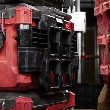 Click here to see Milwaukee 48-22-8608V Milwaukee PACKOUT Compact Plate with (2) Attachment Mounts for Tool Box, 30 lb Capacity - 48-22-8608