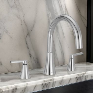 Click here to see Moen T430 Moen Jase Two Handle Roman Tub Faucet Trim, ADA, Chrome - T430 