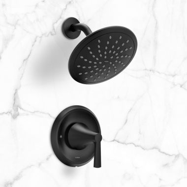 Click here to see Moen T2342EPBL Moen Jase Posi-Temp Shower Only Trim, ADA, 1.75 GPM, Matte Black - T2342EPBL