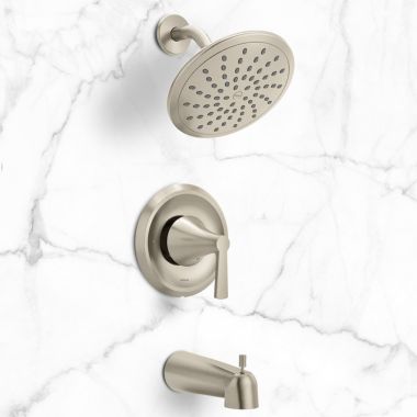 Click here to see Moen T2343EPBN Moen Jase Posi-Temp Tub/Shower Trim, ADA, 1.75 GPM, Brushed Nickel - T2343EPBN