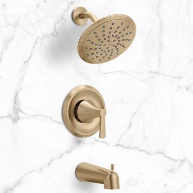 Click here to see Moen T2343EPBZG Moen Jase Posi-Temp Tub/Shower Trim, ADA, 1.75 GPM, Bronzed Gold - T2343EPBZG