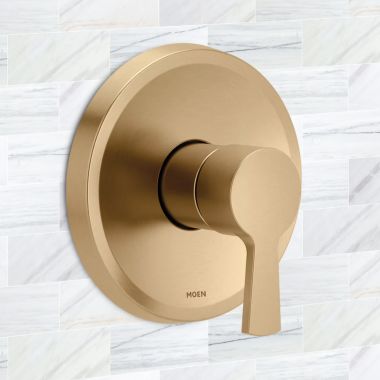 Click here to see Moen UT2501BZG Moen Jase M-CORE 2 Series Pressure Balancing Valve Only Trim, M-PACT, ADA, Bronzed Gold - UT2501BZG