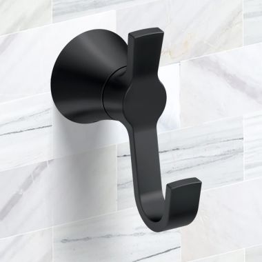 Click here to see Moen YB0703BL Moen Jase Double Robe Hook, Chrome - YB0703BL