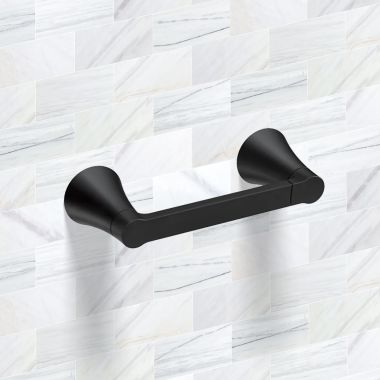 Click here to see Moen YB0708BL Moen Jase Pivoting Paper Holder, Matte Black - YB0708BL