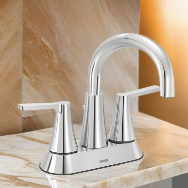 Click here to see Moen 664432 Moen Jase Two-handle Centerset Bathroom Faucet, ADA, 1.2 GPM, Chrome - 664432 