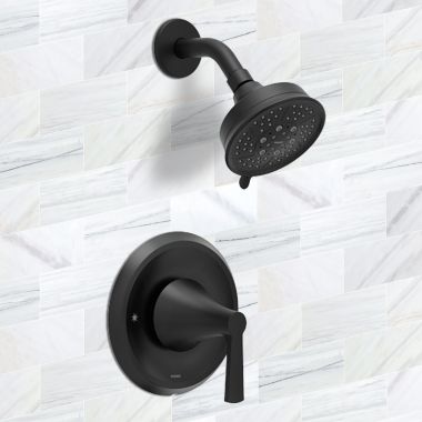 Click here to see Moen T2412EPBL Moen Jase Posi-Temp Shower Only Trim, M-PACT, ADA, 1.75 GPM, Matte Black - T2412EPBL
