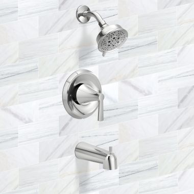 Click here to see Moen T2413EP Moen Jase Posti-Temp Tub/Shower Trim, M-PACT, ADA, 1.75 GPM, Chrome - T2413EP 