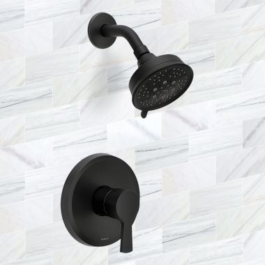 Click here to see Moen UT2412EPBL Moen Jase M-CORE 2 Series Shower Only Trim, M-PACT, ADA, 1.75 GPM, Matte Black - UT2412EPBL