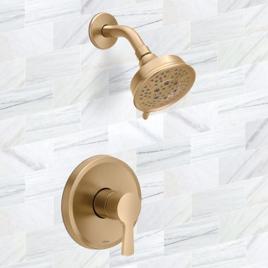 Click here to see Moen UT2412EPBZG Moen Jase M-CORE 2 Series Shower Only Trim, M-PACT, ADA, 1.75 GPM, Bronzed Gold - UT2412EPBZG