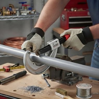 Click here to see RDG 31657 RIDGID 154-P Quick-Acting Tubing Cutter with Wheel for Plastic, 1-1/2