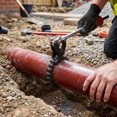 Click here to see RDG 68650 RIDGID Model 206 Soil Pipe Cutter for No Hub Soil Pipes, 1 1/2
