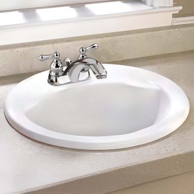 Click here to see American Standard 0427.444EC.222 American Standard Cadet Round Drop-In Sink, 19-1/4