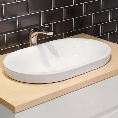 Click here to see American Standard 1296000.020 American Standard Studio S Above Counter Oval Sink, White - 1296000.020