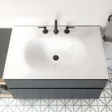 Click here to see American Standard 1297001.020 American Standard Studio S 24” Vitreous China Vanity Sink Top, Single Hole, White - 1297001.020 