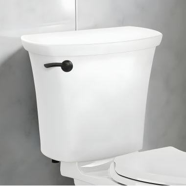 Click here to see American Standard 4519A704.020 American Standard Edgemere Toilet Tank with Matte Black Trip Lever, 12
