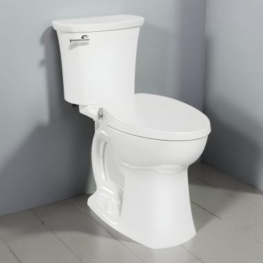 Click here to see American Standard 602AA001.020 American Standard Edgemere Chair Height Elongated Two-Piece Toilet with Non-Electrical Bidet, 1.28 GPF, WaterSense, ADA, White - 602AA001.020