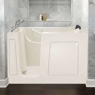 Click here to see American Standard 3060.100.CLL American Standard Soaking Walk-In Bathtub With Left Drain, Whirlpool, Air Spa, Quick Drain, Less Faucet, Linen - 3060.100.CLL