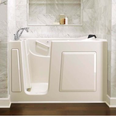 Click here to see American Standard 3060.609.ALL American Standard Soaking Bathtub With Left Drain, Air Spa, Quick Drain, Linen - 3060.609.ALL