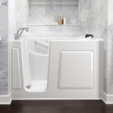 Click here to see American Standard 3060.609.WLW American Standard Soaking Bathtub With Left Drain, Whirlpool, Quick Drain, White - 3060.609.WLW