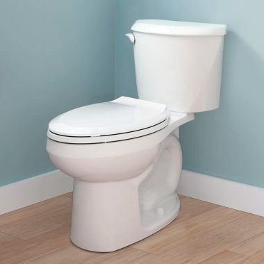 Click here to see American Standard 250CA104.020 American Standard Colony3 Two-Piece Toilet, Elongated, Standard Height, PowerWash, ADA, 12