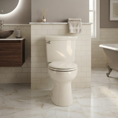 Click here to see American Standard 3717A001.222 American Standard Cadet 3.1 Chair Height Elongated Universal Toilet Bowl, Linen - 3717A001.222