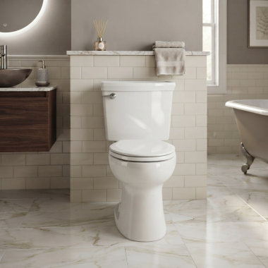 Click here to see American Standard 3717B001.020 American Standard Cadet 3.1 Chair Height Round Universal Toilet Bowl, White - 3717B001.020