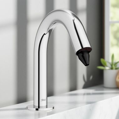 Click here to see American Standard 7770100.002 American Standard Selectronic 1.8L Touchless Sensor-Operated Foam Soap Dispenser, Battery Powered, Chrome - 7770100.002