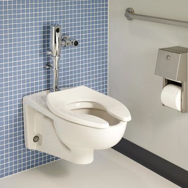 Click here to see American Standard 2257101USMCA.020 American Standard Afwall Millennium 1.1 - 1.6 GPF, Top Spud Elongated Wall-Hung Bowl, White - 2257101.USMCA020