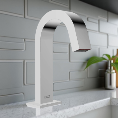 Click here to see American Standard 7762112.002 American Standard Selectronic 2-in-1 Touchless Faucet/Soap Dispenser, Brass, 1.8 L, 1.2 GPM, Polished Chrome - 7762112.002