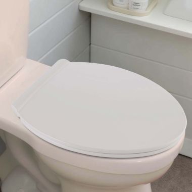 Click here to see American Standard 5055A65PT.020 American Standard Contemporary Elongated Toilet Seat with Trivantage, Slow-Close and Easy Lift-Off, EverClean, EverTite, White - 5055A65PT.020