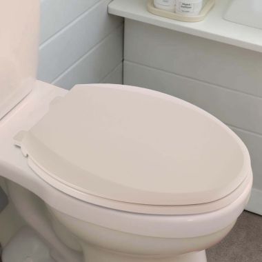 Click here to see American Standard 5257A65MT.021 American Standard Cardiff Elongated Toilet Seat, Soft-Close, Quick Connect Nut, EverClean, Bone - 5257A65MT.021