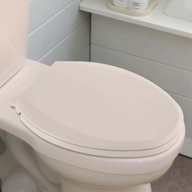 Click here to see American Standard 5257A65MT.222 American Standard Cardiff Elongated Toilet Seat, Soft-Close, Quick Connect Nut, EverClean, Linen - 5257A65MT.222