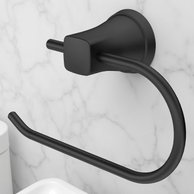 Click here to see American Standard 7617230.243 American Standard Glenmere Toilet Paper Holder, Matte Black - 7617230.243