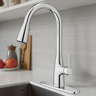 Click here to see American Standard 7617300.002 American Standard Hillsdale Single-Handle Pull-Down Dual Spray Kitchen Faucet, ADA-Compliant, Chrome - 7617300.002