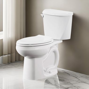 Click here to see American Standard 250BA154.020 American Standard Colony3 Two-Piece Toilet with Lined Tank, Round, Chair Height, ADA, 12