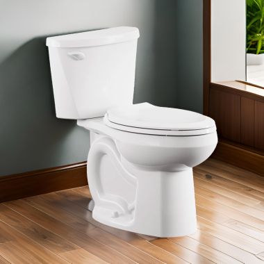 Click here to see American Standard 250AB104.020 American Standard Colony3 Two-Piece Elongated Toilet, Chair Height, PowerWash, ADA, 10