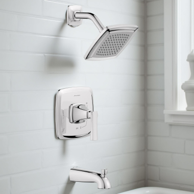 Click here to see American Standard 7426508.002 American Standard Belmeade Tub And Shower Pressure Balancing Valve Trim, Anti-Scald, Ceramic Valve, Chrome - 7426508.002