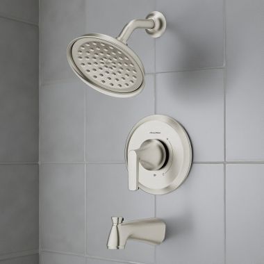 Click here to see American Standard 7429508.295 American Standard Becklow Tub And Shower Pressure Balancing Valve Trim, Anti-Scald, Ceramic Valve, Brushed Nickel - 7429508.295