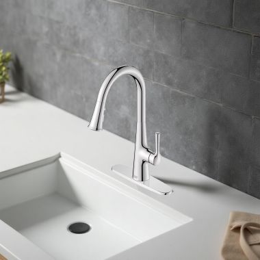 Click here to see American Standard 7441300.002 American Standard Southport Pull-Down Kitchen Faucet, Drip-Free, ADA-Compliant, 1.8 GPM, Chrome - 7441300.002